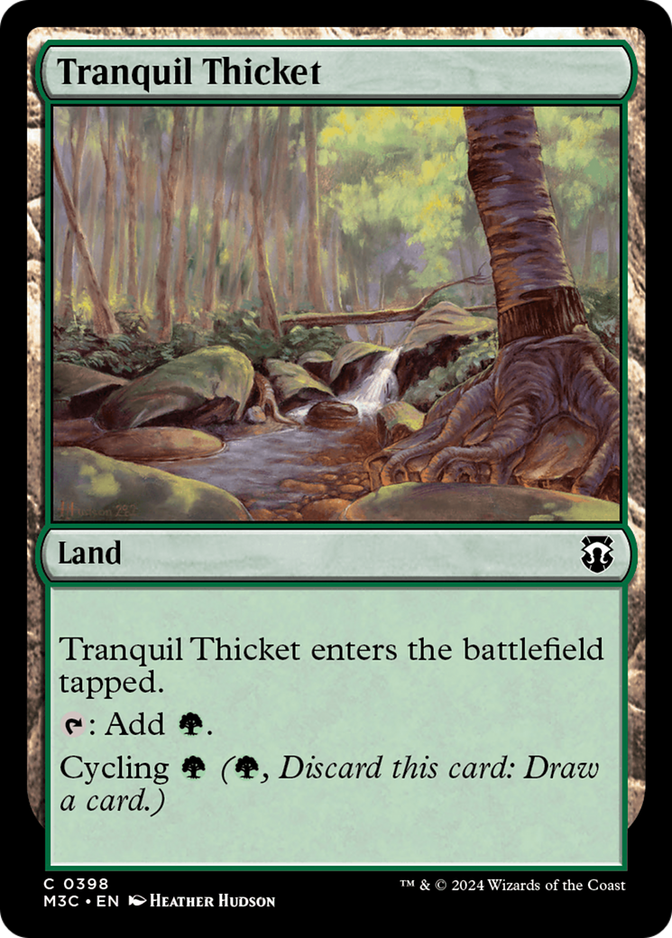 Tranquil Thicket (Ripple Foil) [Modern Horizons 3 Commander] | Empire Gaming NC