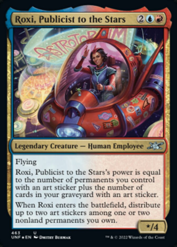 Roxi, Publicist to the Stars (Galaxy Foil) [Unfinity] | Empire Gaming NC