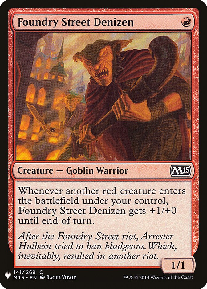 Foundry Street Denizen [Mystery Booster] | Empire Gaming NC