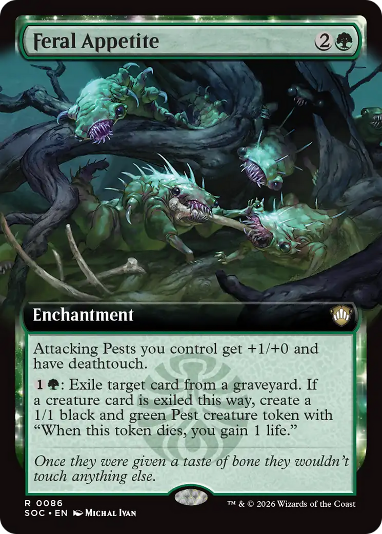 Feral Appetite (Extended Art) [Secrets of Strixhaven Commander] | Empire Gaming NC