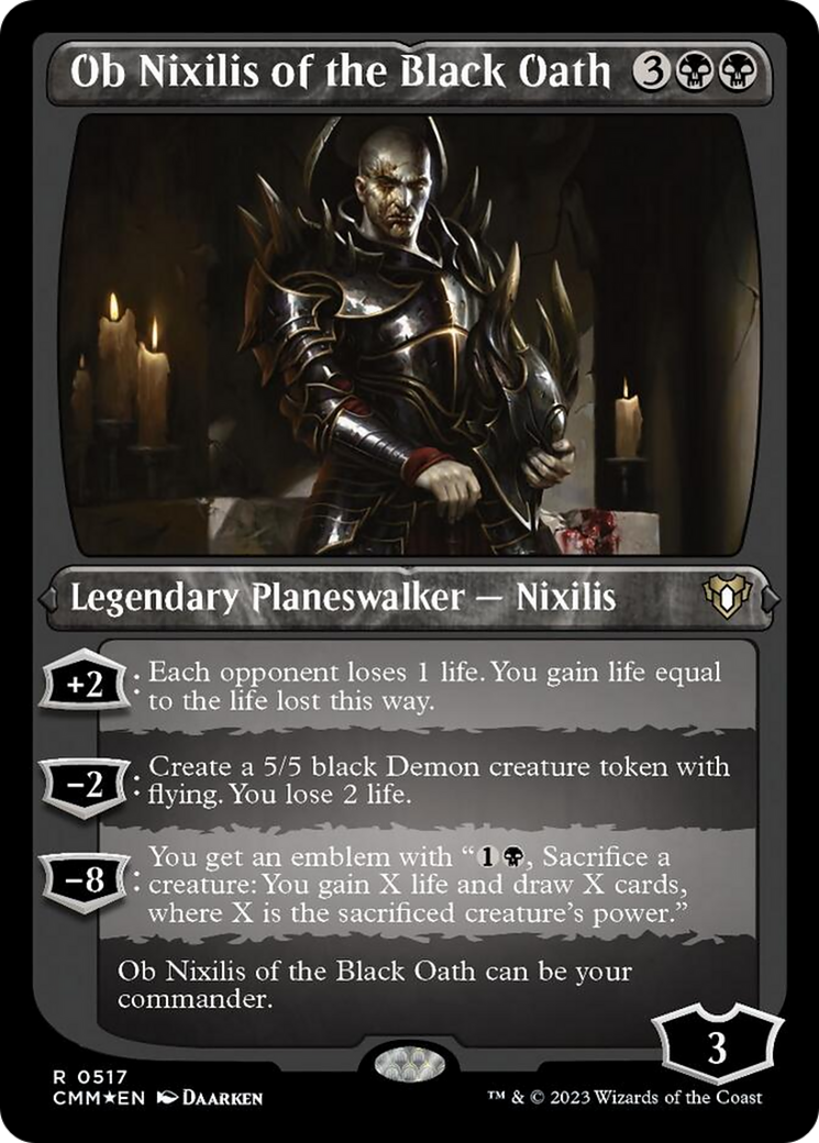 Ob Nixilis of the Black Oath (Foil Etched) [Commander Masters] | Empire Gaming NC