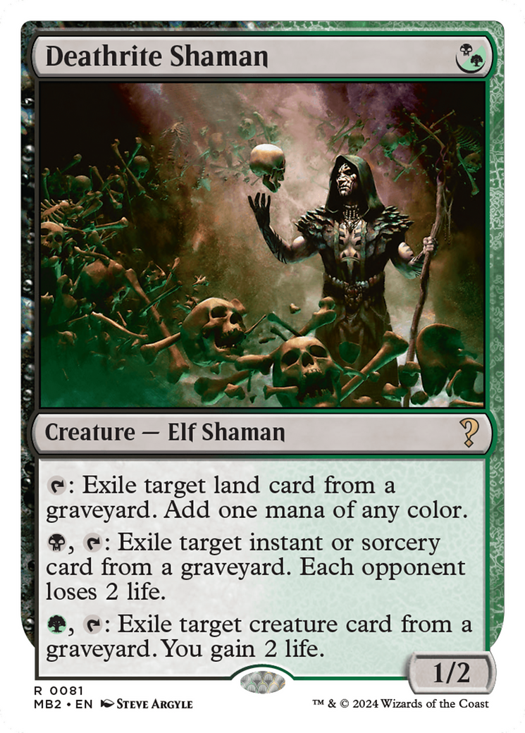 Deathrite Shaman (White Border) [Mystery Booster 2] | Empire Gaming NC