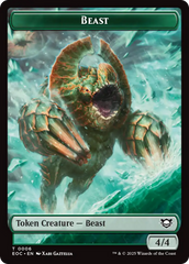 Beast (0006) // Elemental (0007) Double-Sided Token [Edge of Eternities Commander Tokens] | Empire Gaming NC