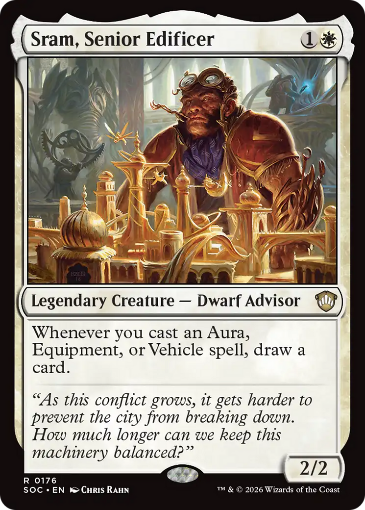 Sram, Senior Edificer [Secrets of Strixhaven Commander] | Empire Gaming NC