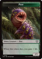 Bird // Pest Double-Sided Token [Edge of Eternities Commander Tokens] | Empire Gaming NC