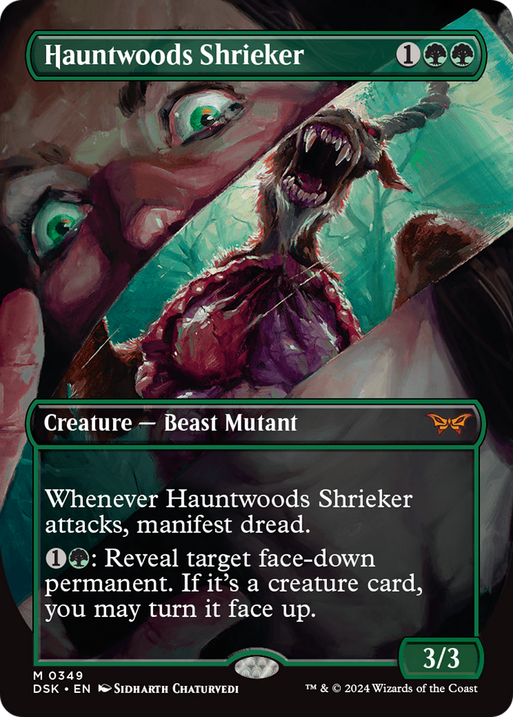 Hauntwoods Shrieker (Borderless) [Duskmourn: House of Horror] | Empire Gaming NC