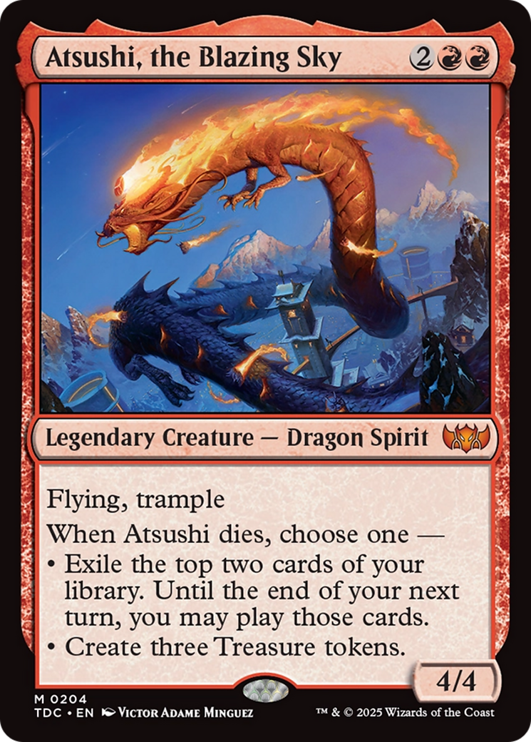 Atsushi, the Blazing Sky [Tarkir: Dragonstorm Commander] | Empire Gaming NC