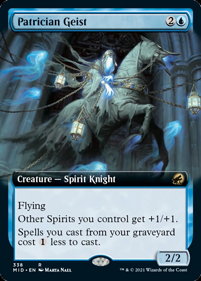 Patrician Geist (Extended Art) [Innistrad: Midnight Hunt] | Empire Gaming NC