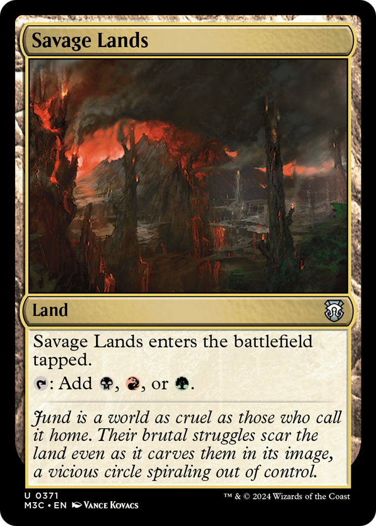Savage Lands (Ripple Foil) [Modern Horizons 3 Commander] | Empire Gaming NC