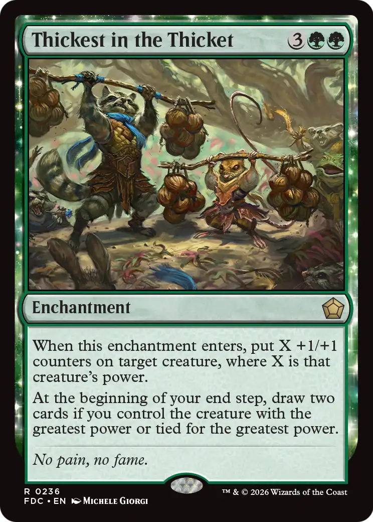 Thickest in the Thicket [Foundations Commander] | Empire Gaming NC