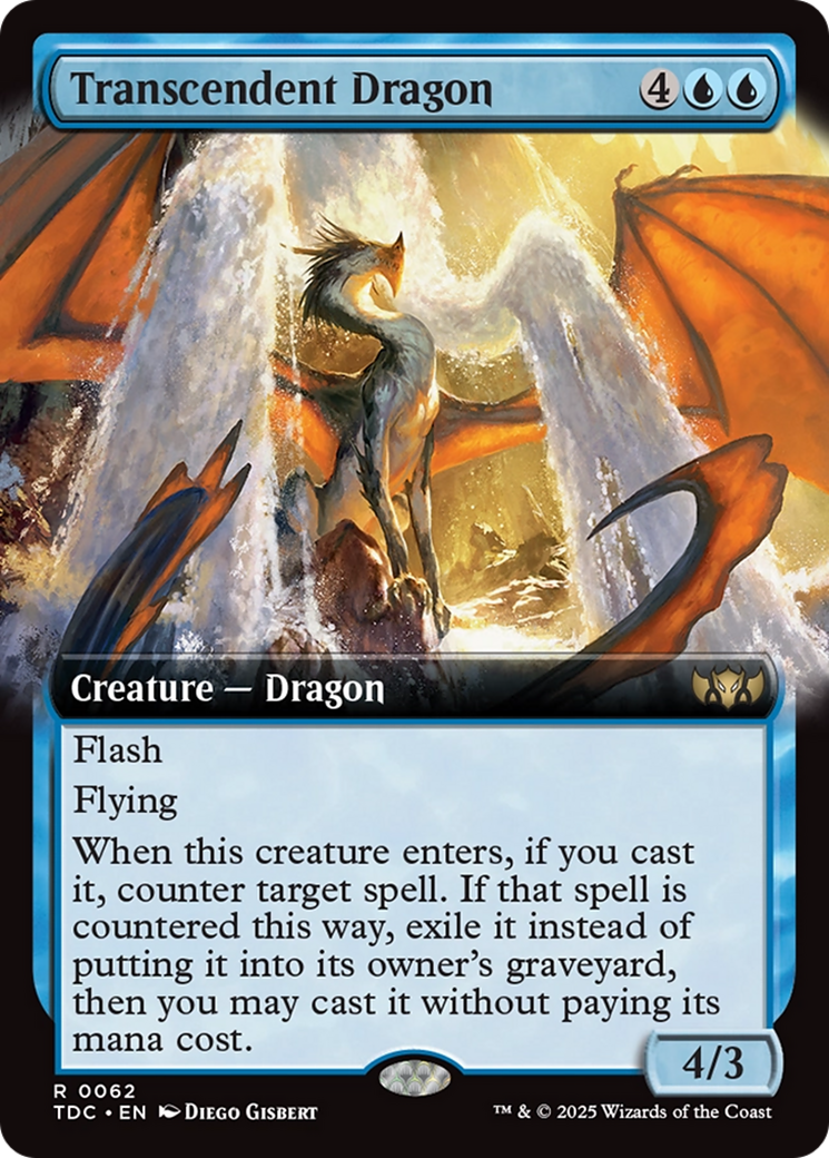 Transcendent Dragon (Extended Art) [Tarkir: Dragonstorm Commander] | Empire Gaming NC