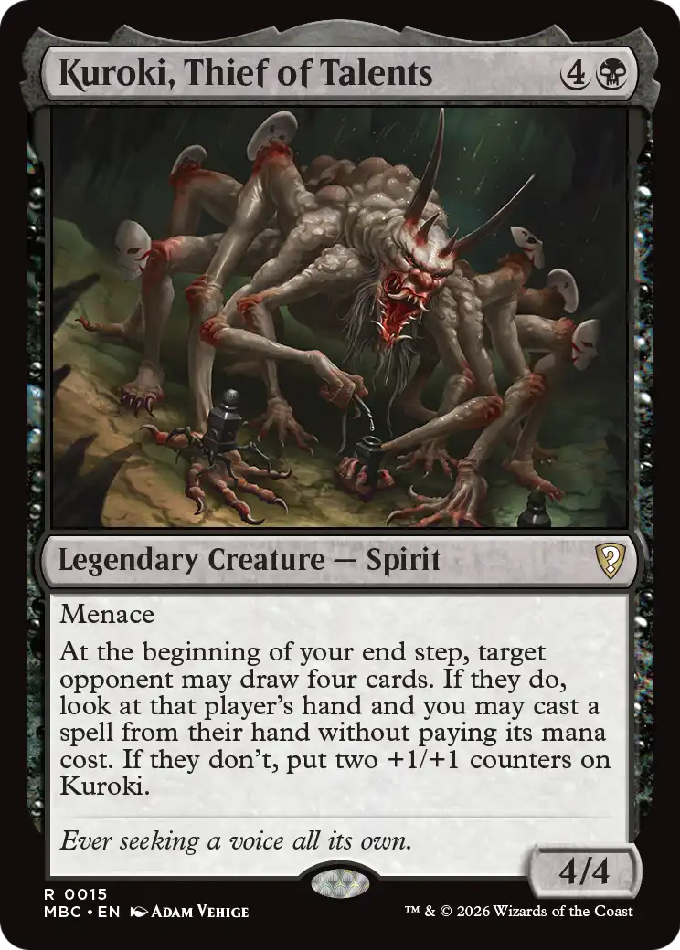 Kuroki, Thief of Talents [Mystery Booster: Commander Edition] | Empire Gaming NC