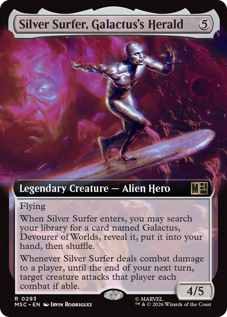 Silver Surfer, Galactus's Herald (Extended Art) [Marvel Super Heroes Commander] | Empire Gaming NC