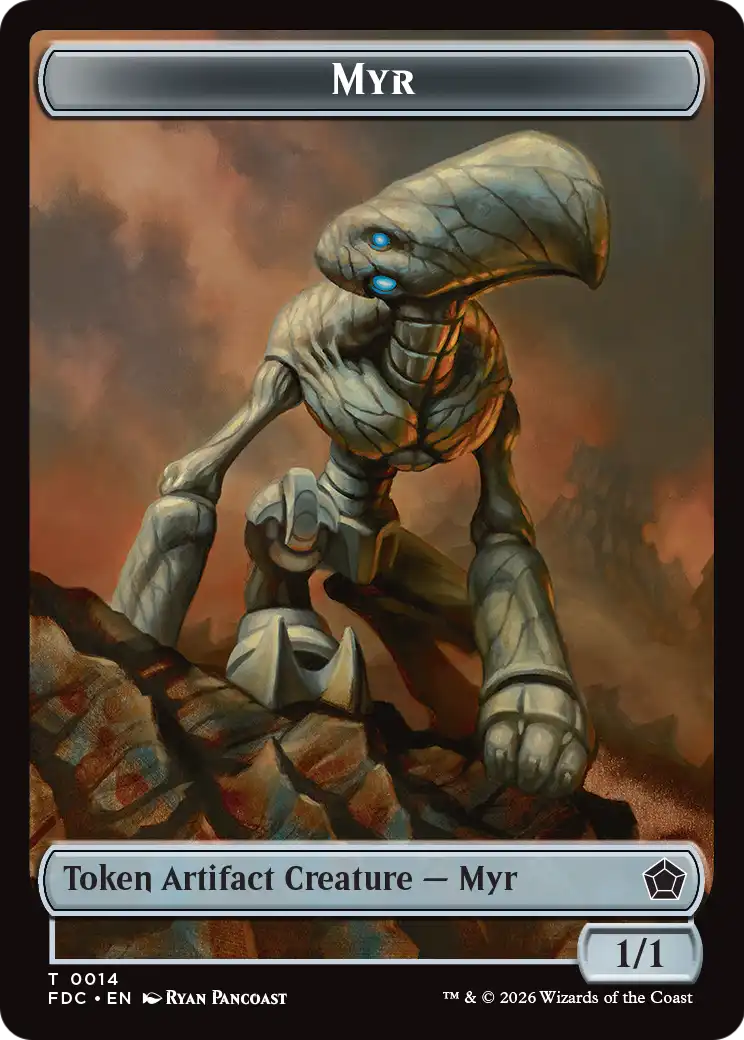 Thopter // Myr Double-Sided Token [Foundations Commander Tokens] | Empire Gaming NC