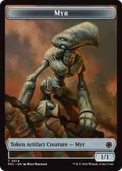 Thopter // Myr Double-Sided Token [Foundations Commander Tokens] | Empire Gaming NC