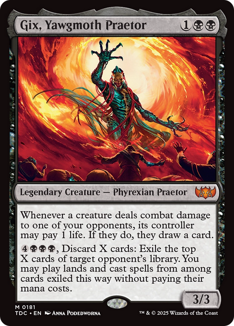 Gix, Yawgmoth Praetor [Tarkir: Dragonstorm Commander] | Empire Gaming NC