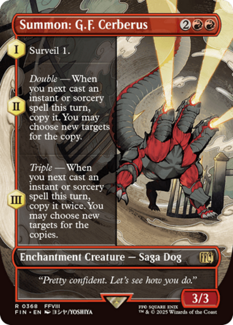 Summon: G.F. Cerberus (Borderless) [FINAL FANTASY] | Empire Gaming NC