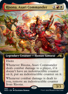 Risona, Asari Commander (Extended Art) [Kamigawa: Neon Dynasty] | Empire Gaming NC