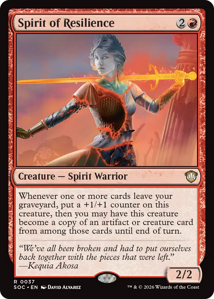 Spirit of Resilience [Secrets of Strixhaven Commander] | Empire Gaming NC