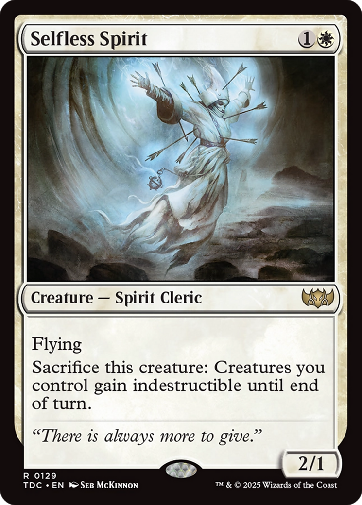 Selfless Spirit [Tarkir: Dragonstorm Commander] | Empire Gaming NC