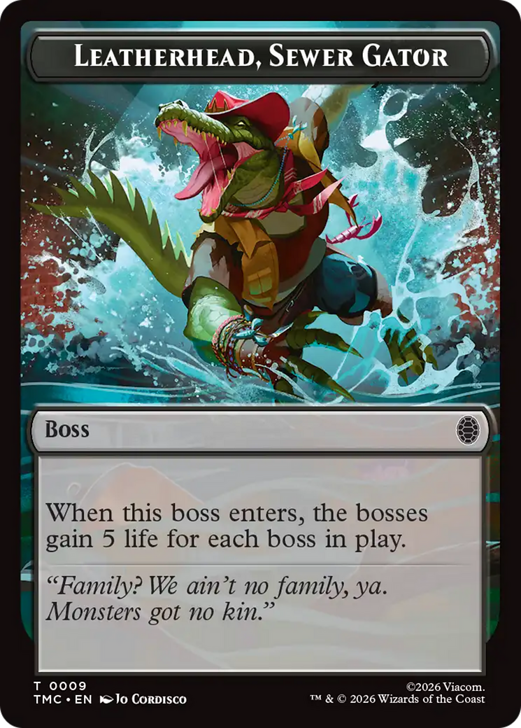 Leatherhead, Sewer Gator [Teenage Mutant Ninja Turtles Commander Tokens] | Empire Gaming NC