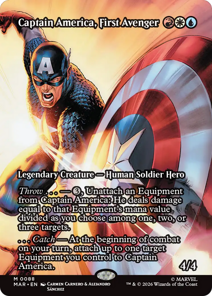 Captain America, First Avenger (Borderless) [Marvel Universe: Eternal-Legal] | Empire Gaming NC
