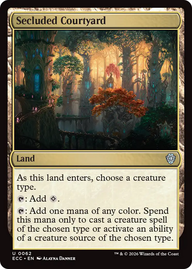 Secluded Courtyard [Lorwyn Eclipsed Commander] | Empire Gaming NC