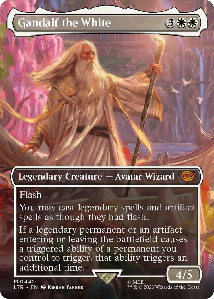 Gandalf the White (Borderless Alternate Art) [The Lord of the Rings: Tales of Middle-Earth] | Empire Gaming NC