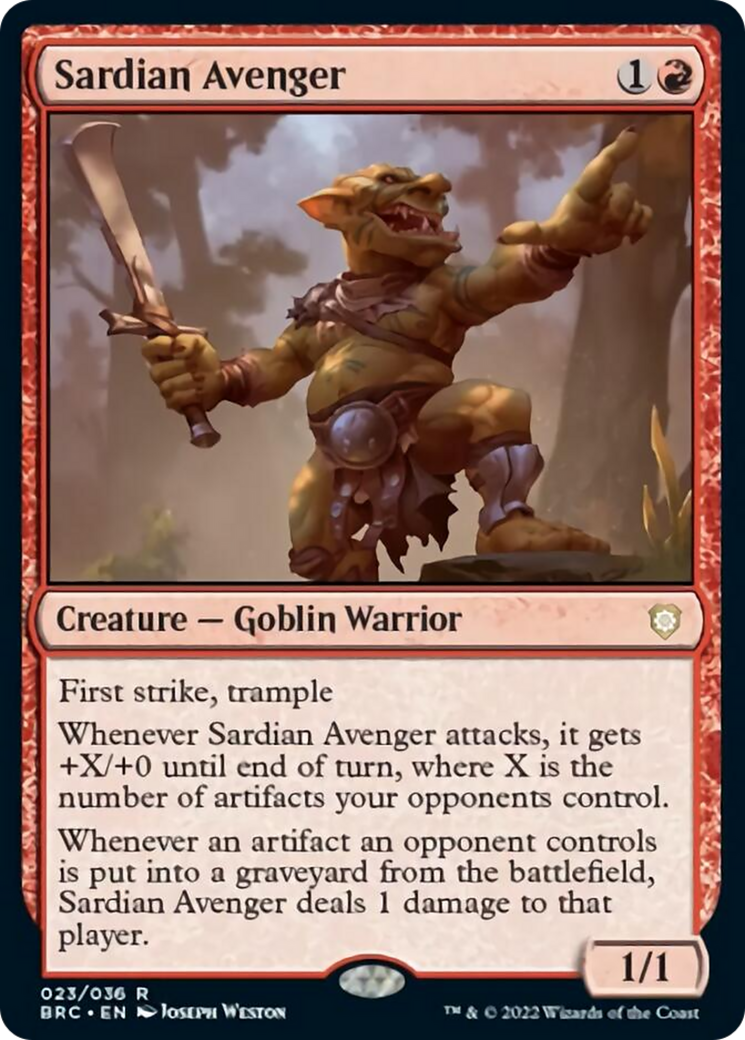 Sardian Avenger [The Brothers' War Commander] | Empire Gaming NC