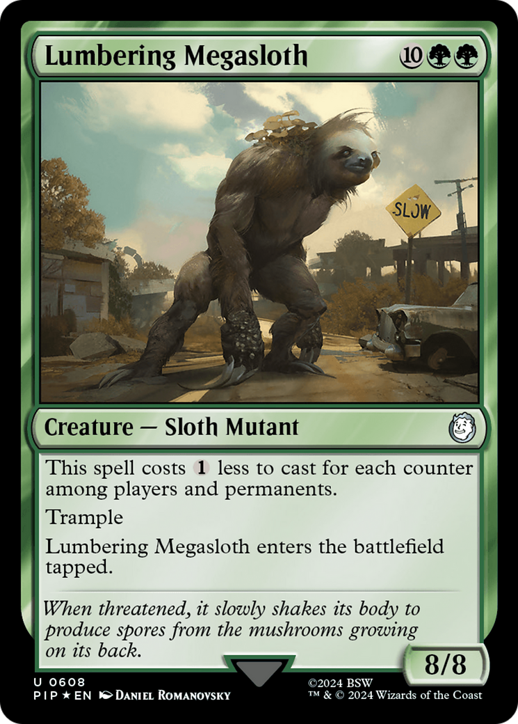 Lumbering Megasloth (Surge Foil) [Fallout] | Empire Gaming NC