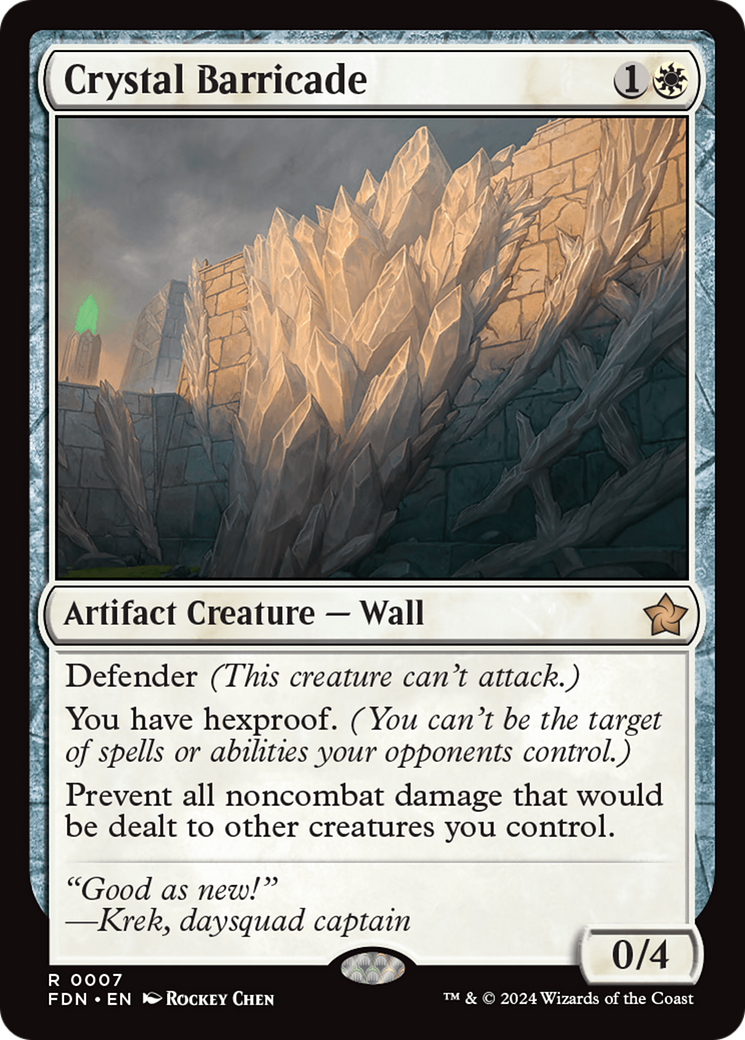 Crystal Barricade [Foundations] | Empire Gaming NC