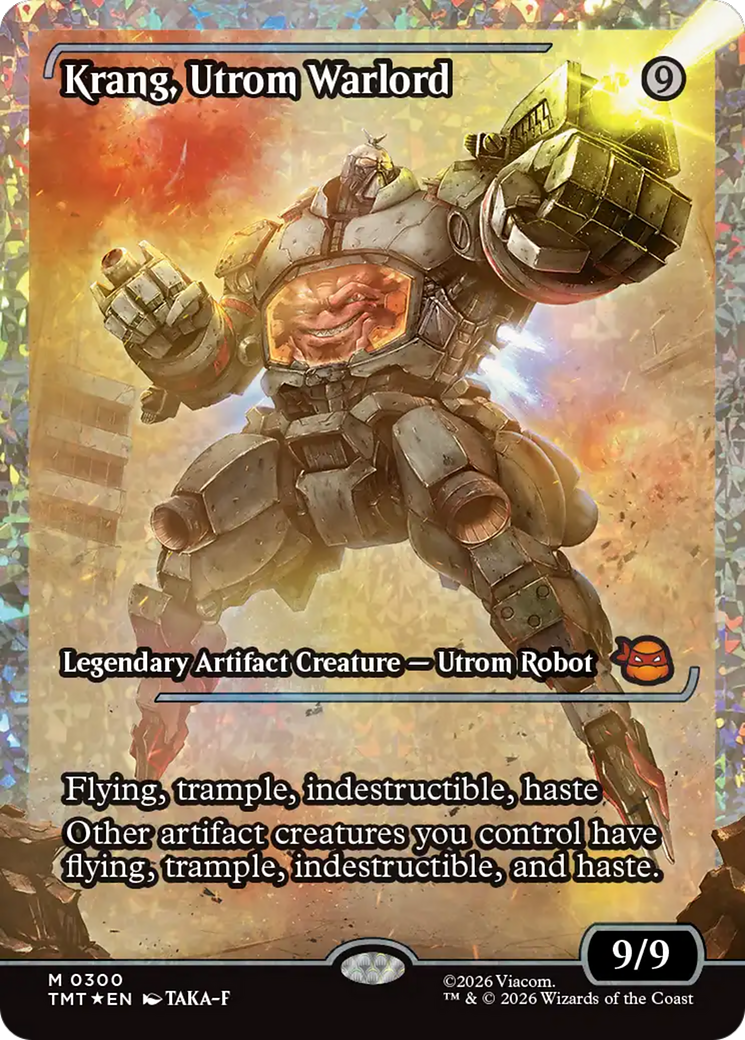 Krang, Utrom Warlord (Showcase) (Fracture Foil) [Teenage Mutant Ninja Turtles] | Empire Gaming NC