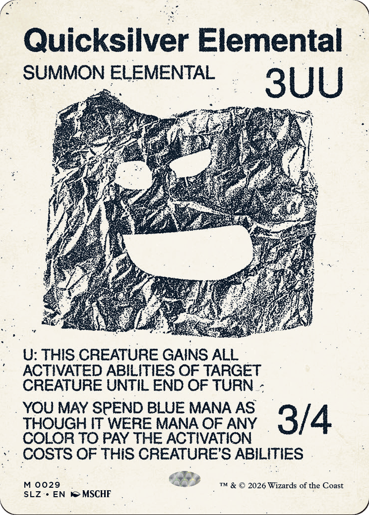 Quicksilver Elemental (0029) [Secret Lair x MSCHF: The Zeta Set] | Empire Gaming NC