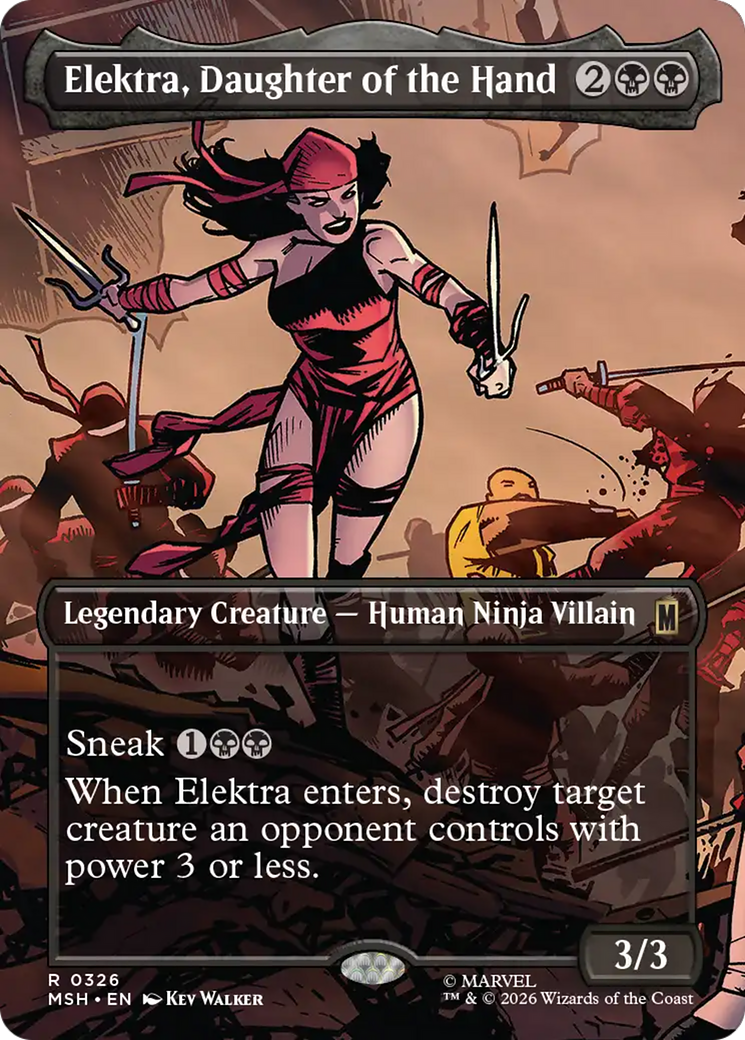 Elektra, Daughter of the Hand (Borderless) [Marvel Super Heroes] | Empire Gaming NC