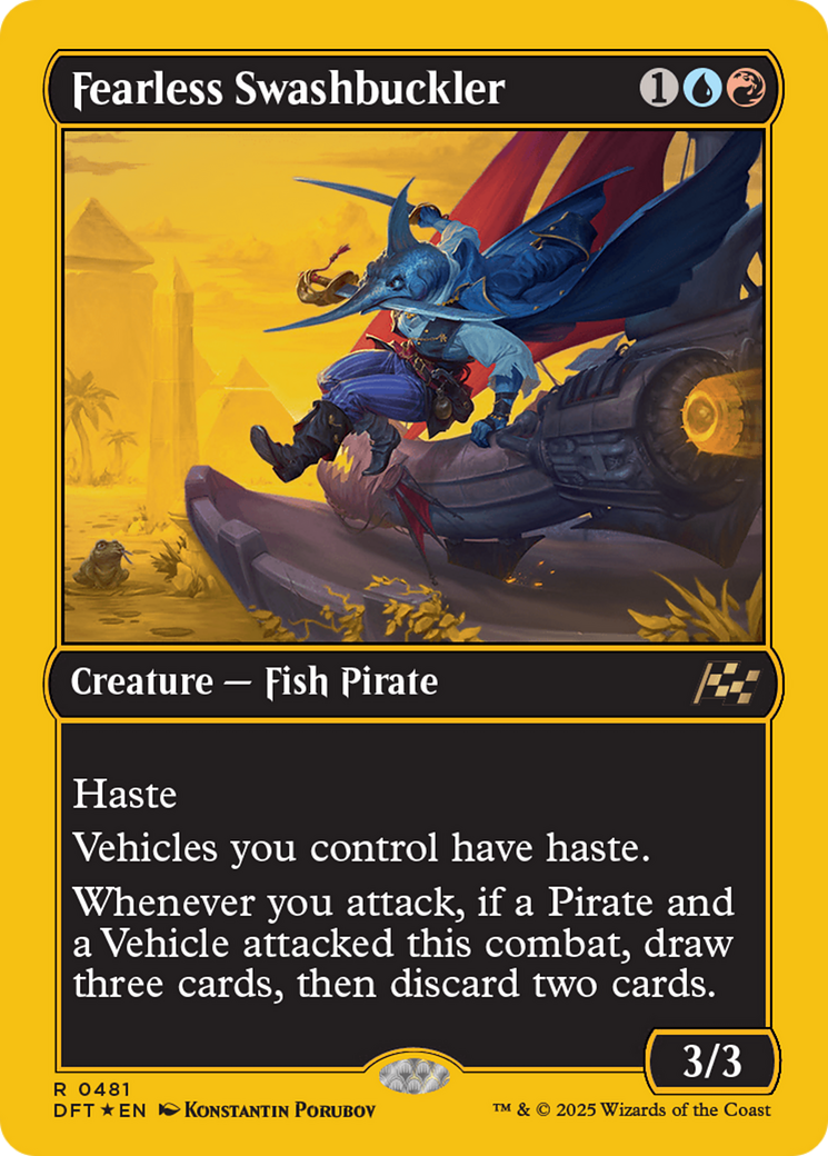 Fearless Swashbuckler (First-Place Foil) [Aetherdrift] | Empire Gaming NC