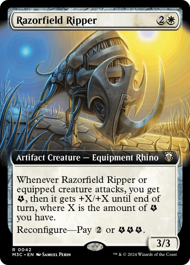 Razorfield Ripper (Extended Art) (Ripple Foil) [Modern Horizons 3 Commander] | Empire Gaming NC