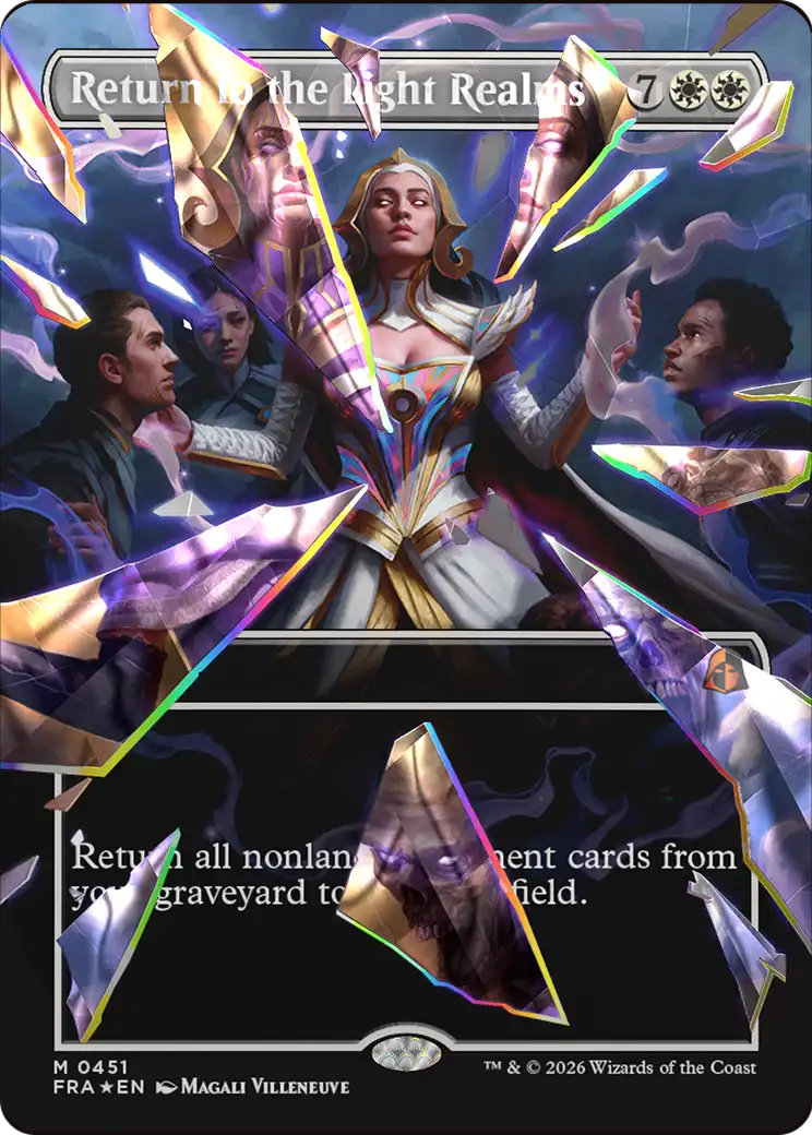 Return to the Light Realms (Borderless) (Facet Foil) (0415) [Reality Fracture] | Empire Gaming NC