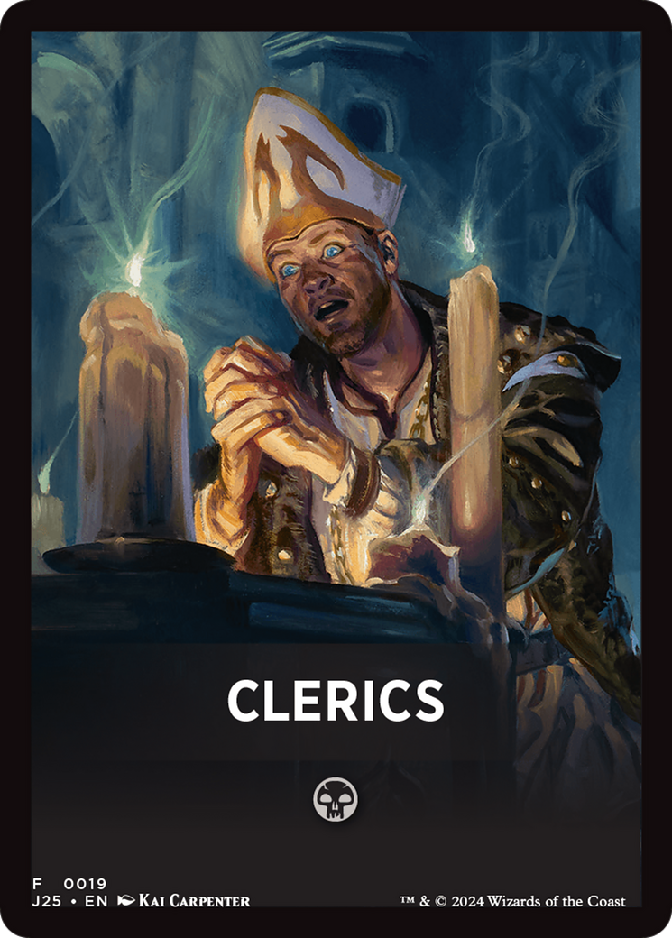 Clerics Theme Card [Foundations Jumpstart Front Cards] | Empire Gaming NC