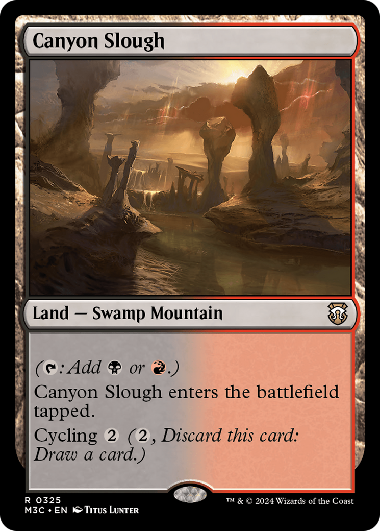 Canyon Slough (Ripple Foil) [Modern Horizons 3 Commander] | Empire Gaming NC