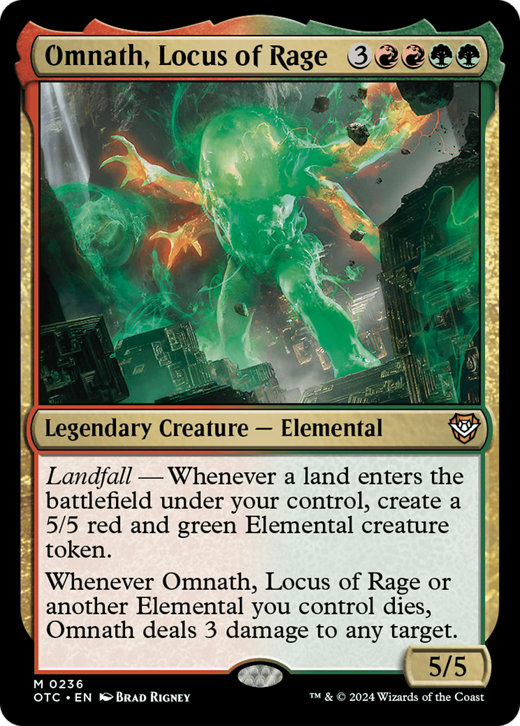 Omnath, Locus of Rage [Outlaws of Thunder Junction Commander] | Empire Gaming NC