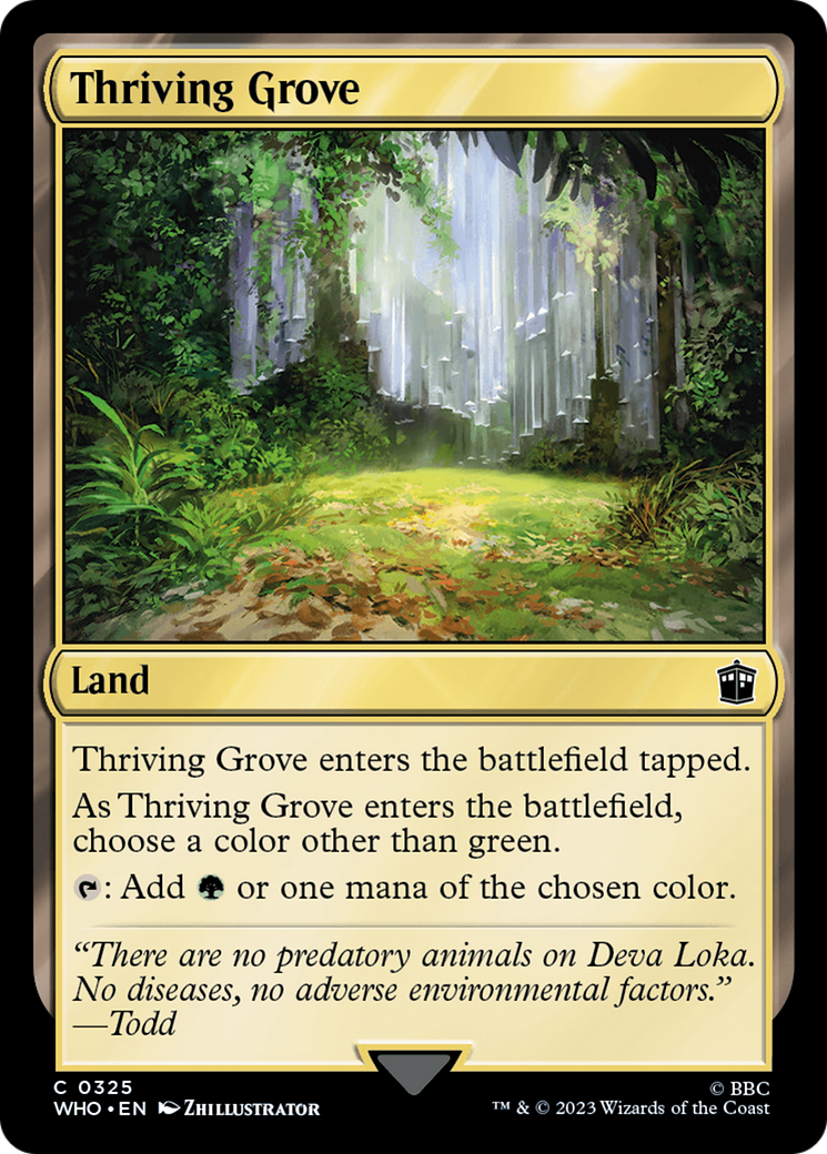 Thriving Grove [Doctor Who] | Empire Gaming NC