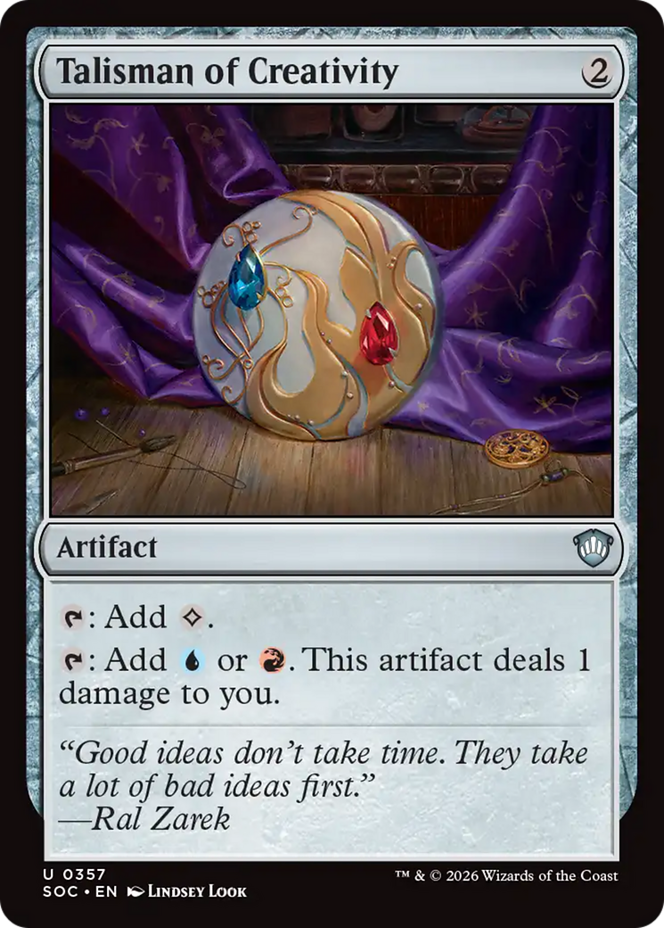 Talisman of Creativity [Secrets of Strixhaven Commander] | Empire Gaming NC