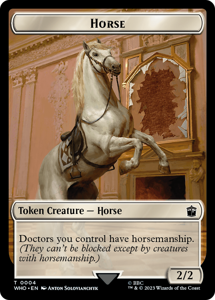 Horse // Food (0026) Double-Sided Token [Doctor Who Tokens] | Empire Gaming NC