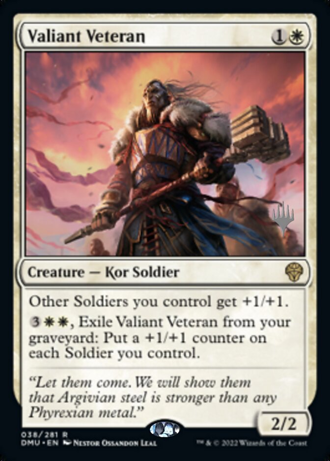 Valiant Veteran (Promo Pack) [Dominaria United Promos] | Empire Gaming NC