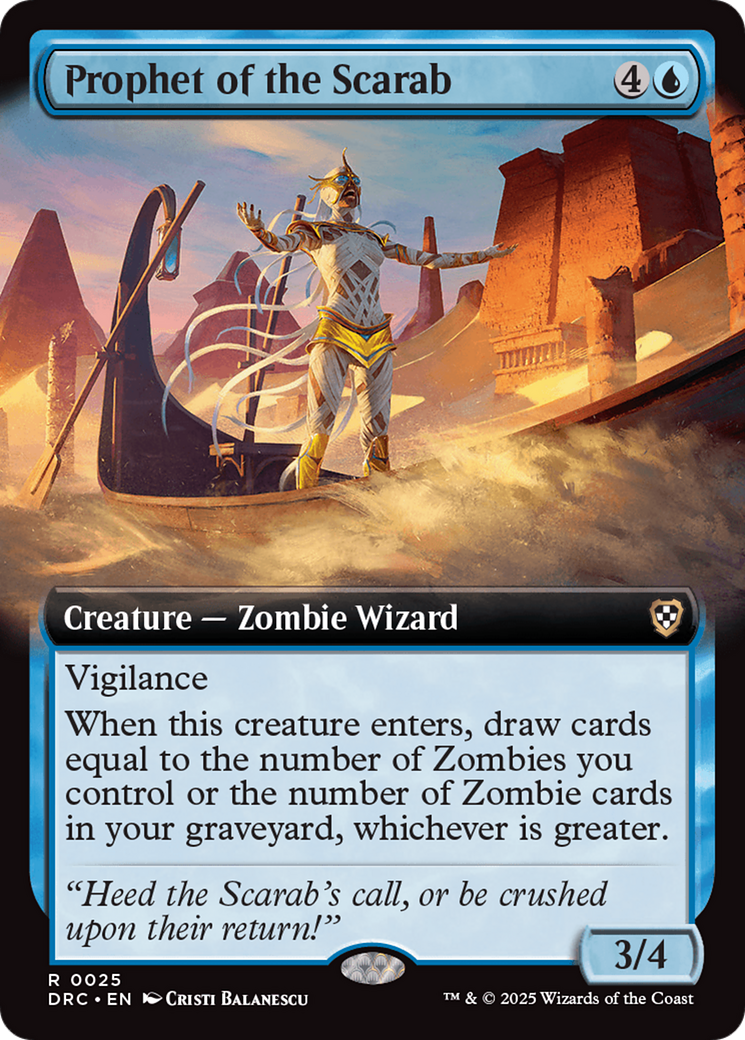 Prophet of the Scarab (Extended Art) [Aetherdrift Commander] | Empire Gaming NC