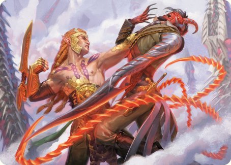 Tyvar's Stand Art Card [Phyrexia: All Will Be One Art Series] | Empire Gaming NC