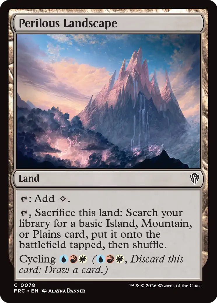 Perilous Landscape [Reality Fracture Commander] | Empire Gaming NC