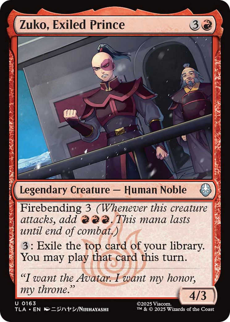 Zuko, Exiled Prince [Avatar: The Last Airbender] | Empire Gaming NC