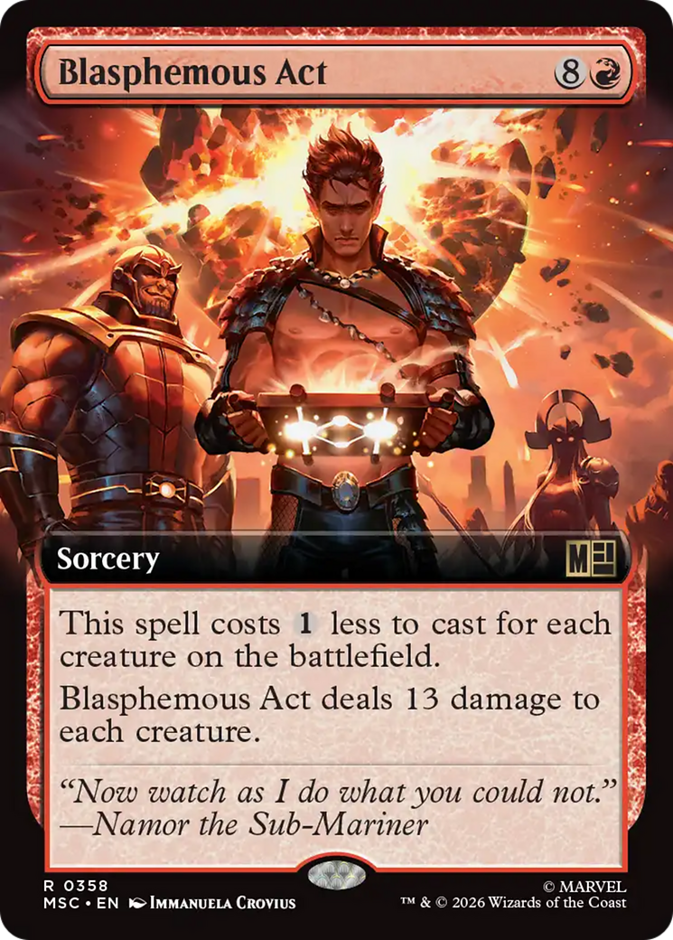 Blasphemous Act (Extended Art) [Marvel Super Heroes Commander] | Empire Gaming NC