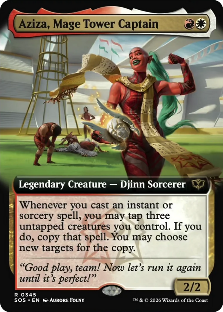 Aziza, Mage Tower Captain (Extended Art) [Secrets of Strixhaven] | Empire Gaming NC